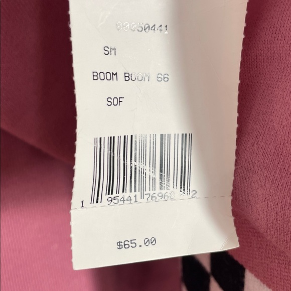 Vans Pink and Black Checkered Women's Hoodie - Picture 3 of 5